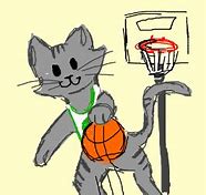 Afbeeldingsresultaten voor Emoji Cat playing basketball