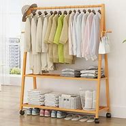 Image result for Wooden Clothes Hanger for Bedroom
