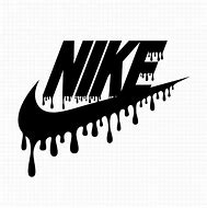 Image result for Nike Logo Drip Stencil