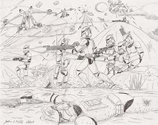 Image result for Star Wars Battle Drawing