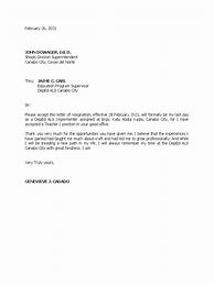 Image result for Resignation Letter Reason for Absorption