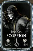 Image result for Spec Ops Scorpion Mortal Kombat