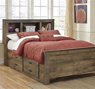 Image result for Solid Wood King Bed Frame with Storage