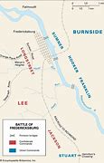 Image result for The Battle of Fredericksburg Civil War Map