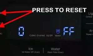 Image result for Samsung Refrigerator Display Reset