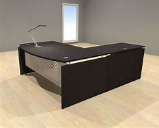 Image result for L-Shape Modern Black Desk