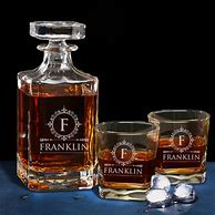 Image result for Carraway Personalized Decanter Set With Box And Cigar Glasses
