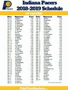Image result for Pacers Schedule 2019-20
