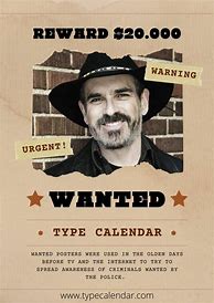 Image result for Wanted Poster Template Brown