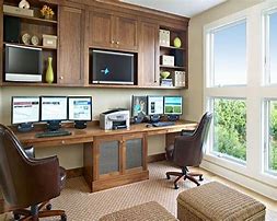 Image result for Double Office Desk Space Configurations