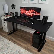 Image result for Red and Black Gaming Desk