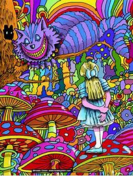 Image result for Alice in Wonderland Psychedelic Art