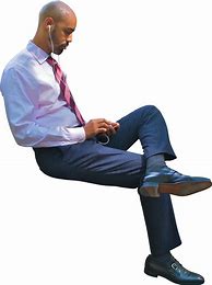 Image result for Person Sitting White Background