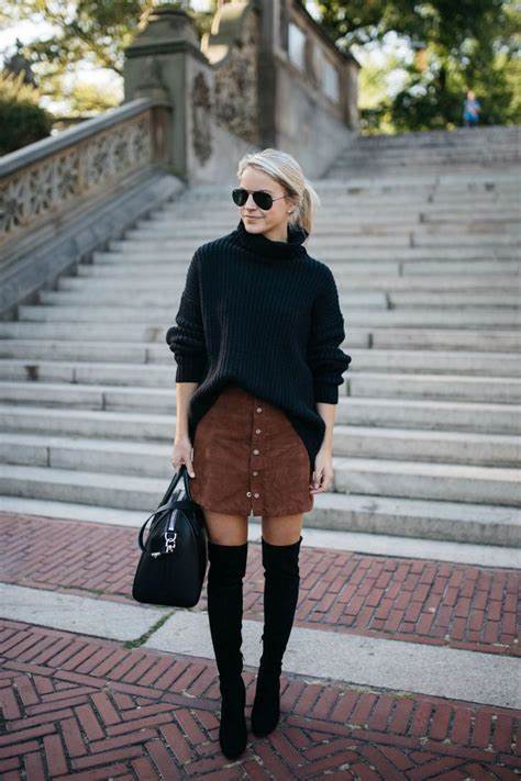 High-Waisted Shorts and Over-the-Knee Boots outfit ideas