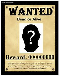 Image result for Wanted Person Template