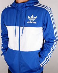 Image result for Adidas Jacket Blue and White