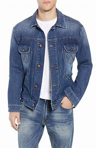 Image result for Men's Long Jean Jacket