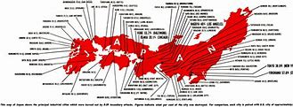 Image result for Japan Bombings Map
