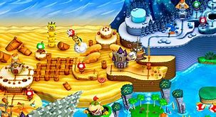 Image result for New Super Mario Bros. U Deluxe Level Maps