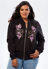 Image result for Embroidered Bomber Jacket by Faconnable