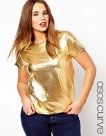 Image result for Metallic Gold T-Shirt