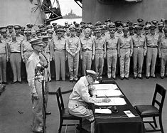 Image result for Surrender of Japan Douglas MacArthur