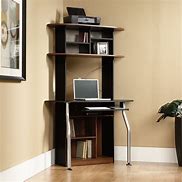 Image result for Narrow Computer Desk with Shelves