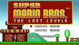 Image result for Super Mario Bros The Lost Levels Logo