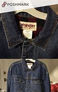 Image result for Mens Wrangler® Flannel-Lined Denim Jacket, Denim M