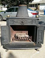 Image result for Cast Iron Franklin Stove