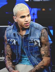 Image result for Chris Brown with White Hair