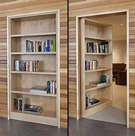 Image result for Small Hidden Bookcase Doors
