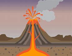 Image result for A Volcano Erupting Sketch
