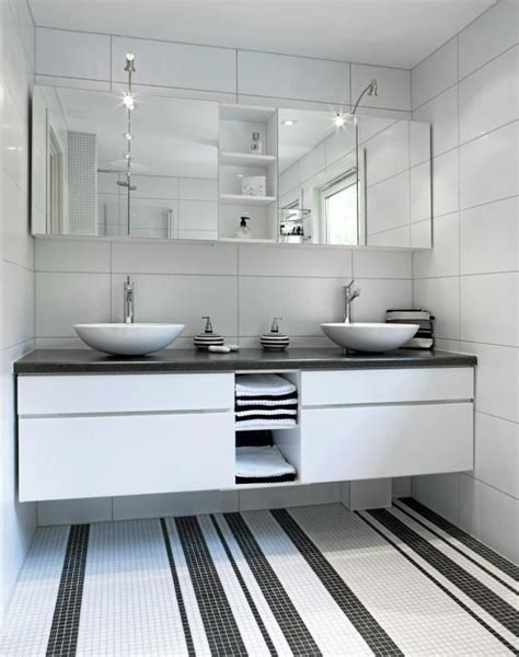 30 white mosaic bathroom floor tile ideas and pictures 2020