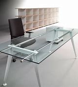 Image result for Glass Executive Desk