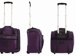 Image result for Pacific Coast Upright Rolling Underseat Luggage In Burgundy - Pacific Coast Home - Softside Luggage Undrseat - 15.5in - Burgundy