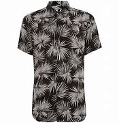 Image result for Black and White Men's Floral Shirt