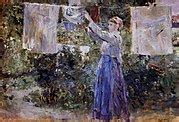 Image result for Woman Hanging Up Laundry