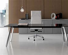 Image result for Glass Executive Desk