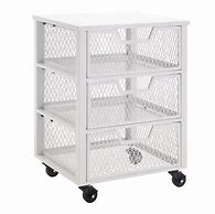 Image result for Metal Rolling Cart with Drawers