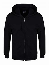 Image result for plain black zip-up hoodie