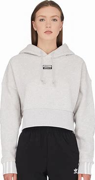 Image result for Crop Top Grey Adidas Hoodie