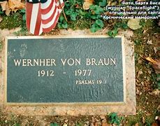 Image result for Wernher Von Braun Grave