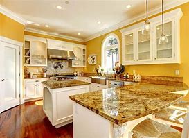 Image result for Yellow Kitchen Countertops