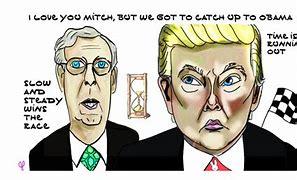 Image result for McConnell and Trump Cartoons