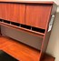 Image result for Gray L-shaped Desk with Hutch
