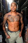 Image result for Chris Brown Neck Tattoo Rihanna