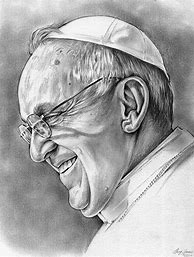 Image result for Sketches Pope Francis