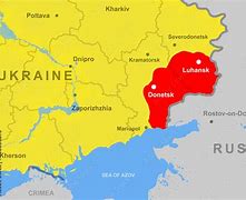 Image result for The War in Donbass Map