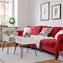 Image result for Red Mid Century Modern Sofa